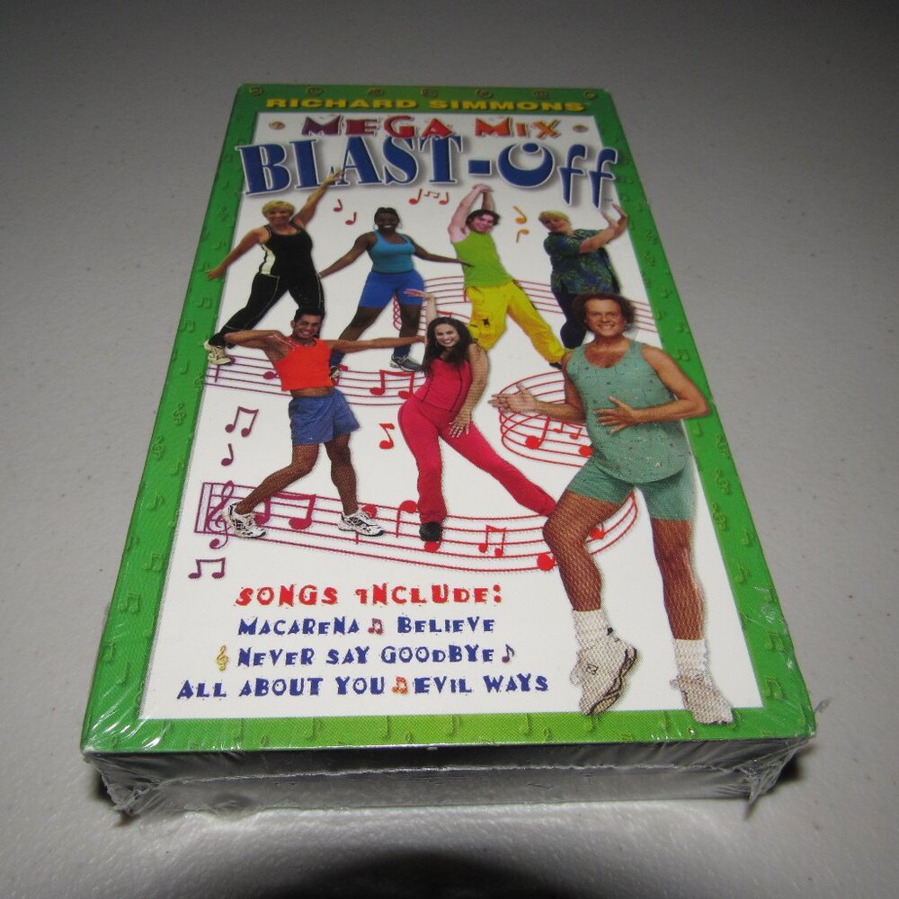 Richard Simmons Mega Mix Blast-Off VHS | 90s Aerobics Dance Workout Video